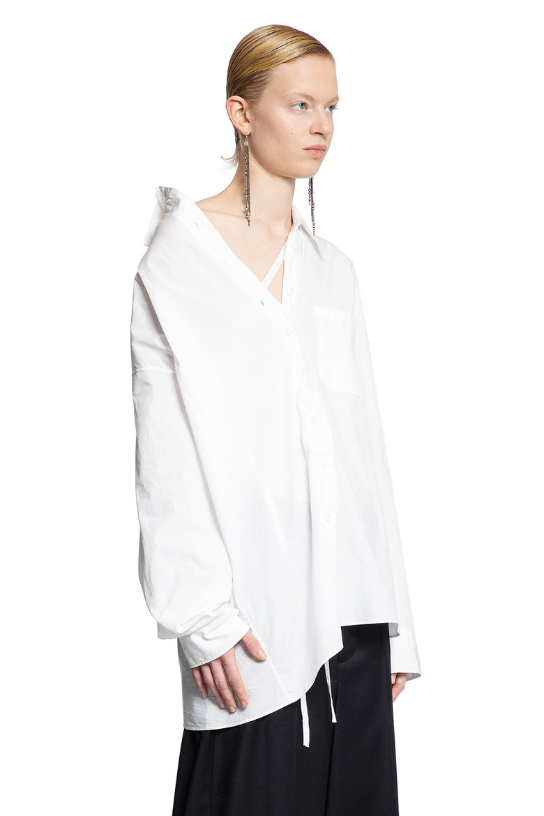 ANN DEMEULEMEESTER WOMAN WHITE SHIRTS