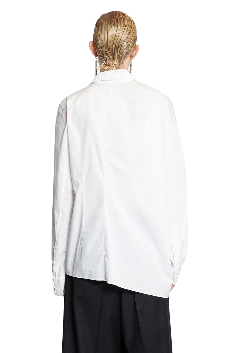 Daria drop shoulder shirt in poplin - Antonioli.eu