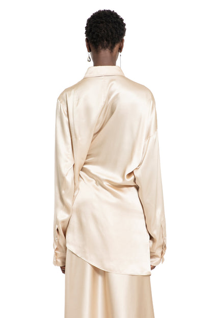 ANN DEMEULEMEESTER WOMAN BEIGE SHIRTS