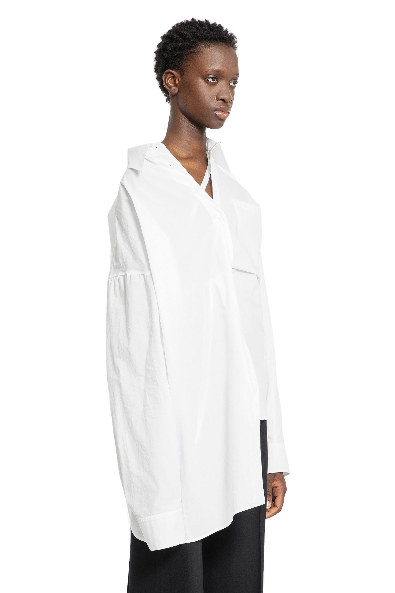 ANN DEMEULEMEESTER WOMAN WHITE SHIRTS