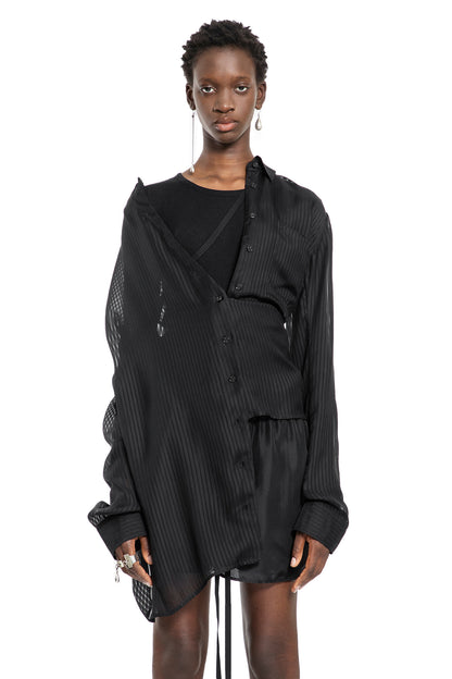 ANN DEMEULEMEESTER WOMAN BLACK SHIRTS