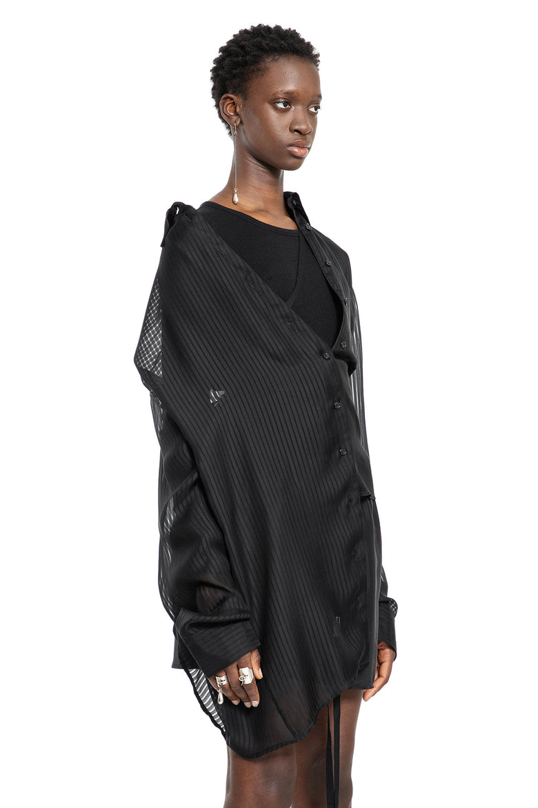 ANN DEMEULEMEESTER WOMAN BLACK SHIRTS