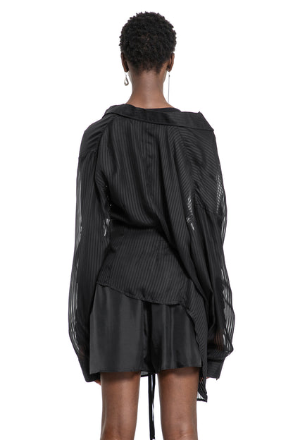 ANN DEMEULEMEESTER WOMAN BLACK SHIRTS