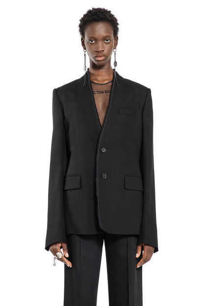 ANN DEMEULEMEESTER WOMAN BLACK BLAZERS