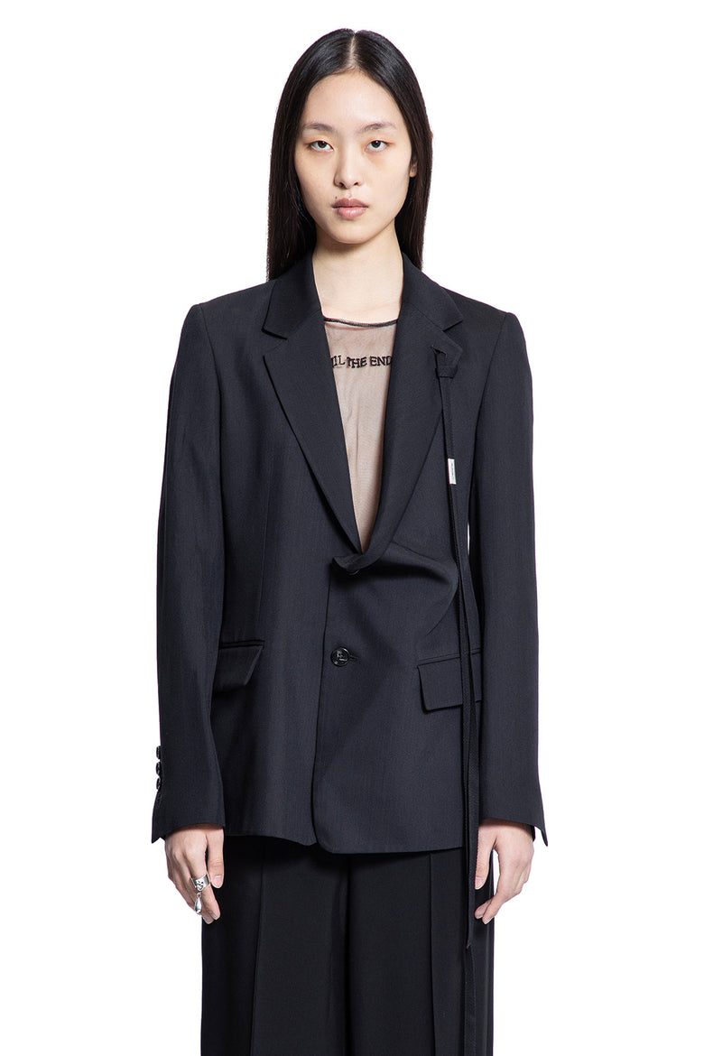 ANN DEMEULEMEESTER WOMAN BLACK BLAZERS