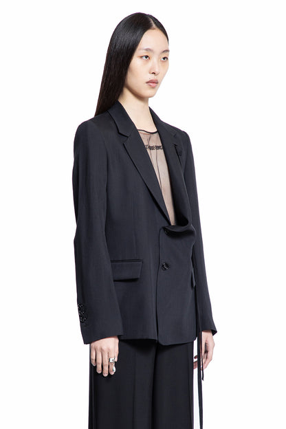 ANN DEMEULEMEESTER WOMAN BLACK BLAZERS