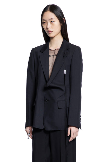 ANN DEMEULEMEESTER WOMAN BLACK BLAZERS