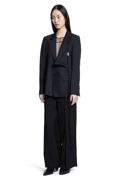 ANN DEMEULEMEESTER WOMAN BLACK BLAZERS