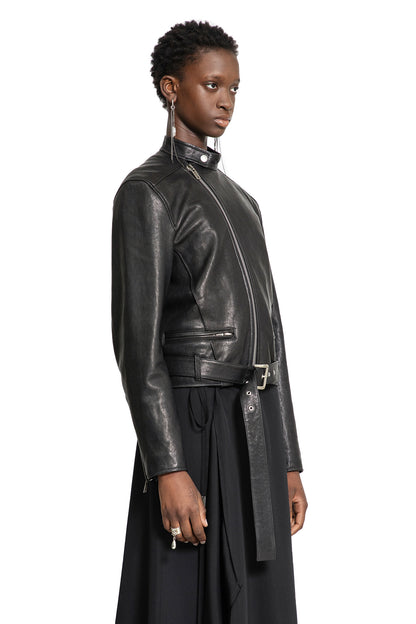 ANN DEMEULEMEESTER WOMAN BLACK JACKETS