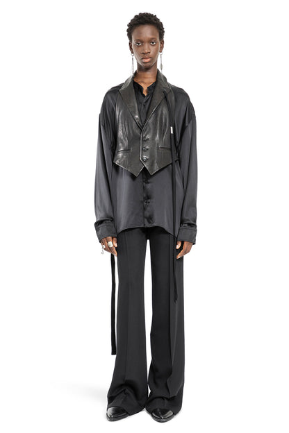 ANN DEMEULEMEESTER WOMAN BLACK VESTS