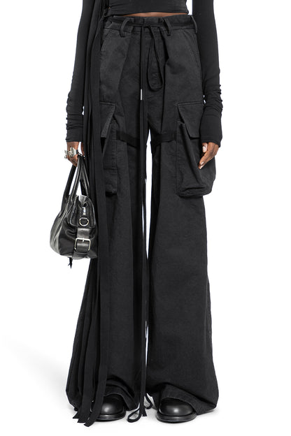 ANN DEMEULEMEESTER WOMAN BLACK TROUSERS