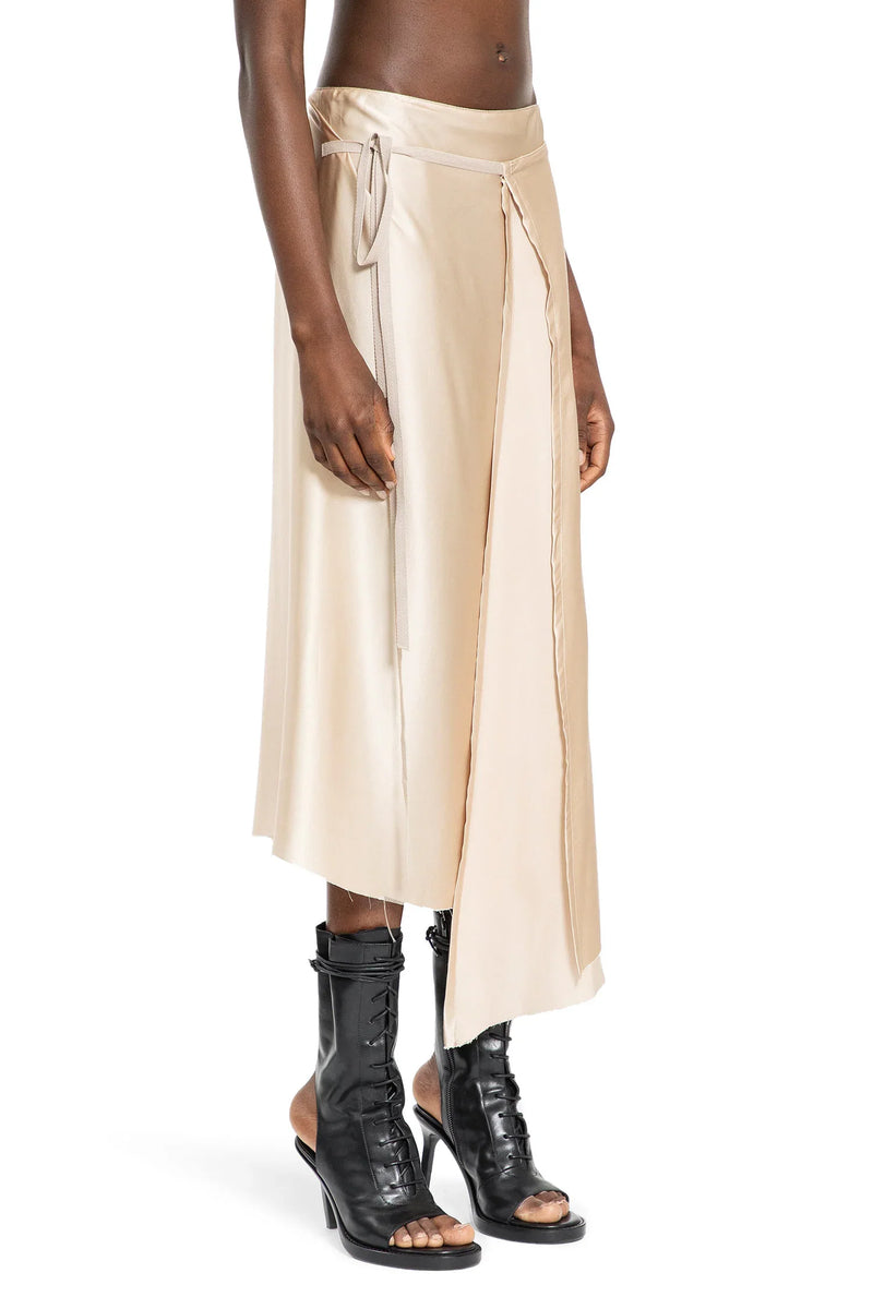 ANN DEMEULEMEESTER WOMAN BEIGE SKIRTS - Antonioli.eu