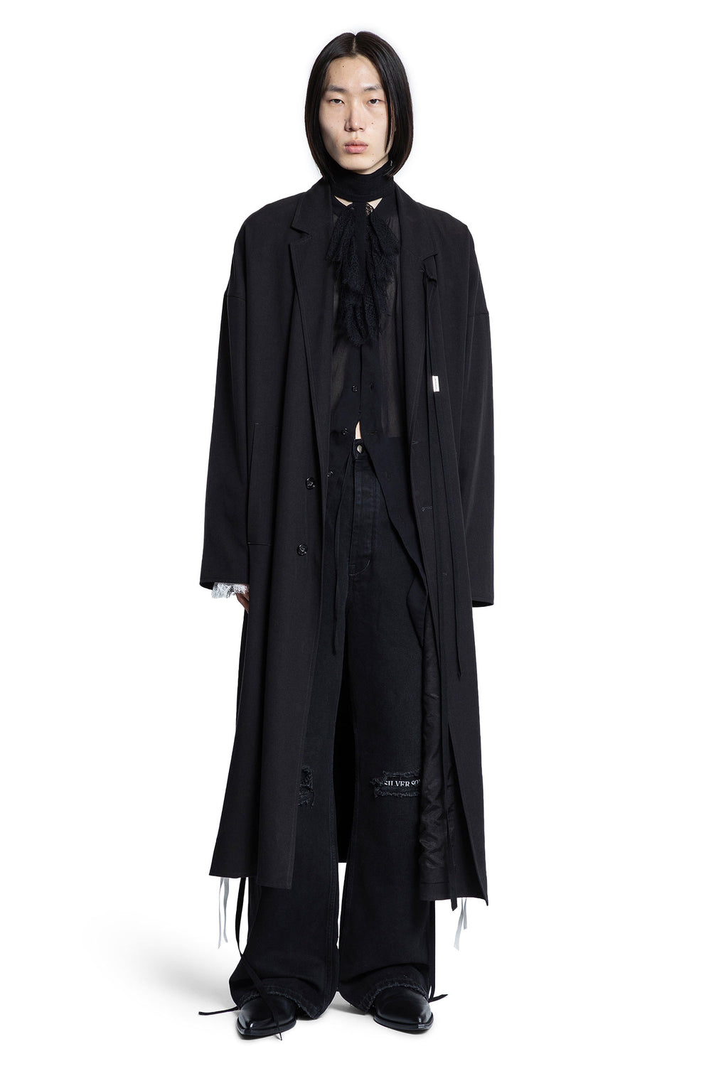 ANN DEMEULEMEESTER MAN BLACK COATS