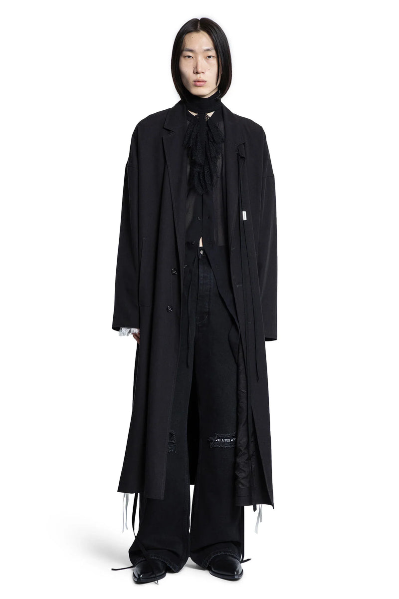 ANN DEMEULEMEESTER MAN BLACK COATS - Antonioli.eu