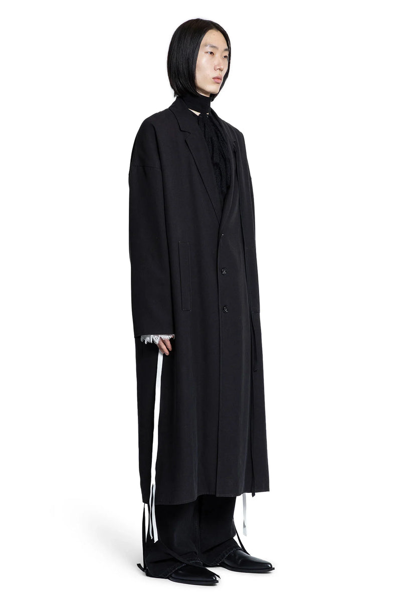 ANN DEMEULEMEESTER MAN BLACK COATS - Antonioli.eu