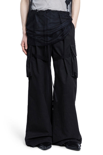 ANN DEMEULEMEESTER MAN BLACK TROUSERS