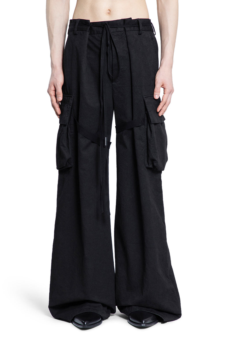 ANN DEMEULEMEESTER MAN BLACK TROUSERS