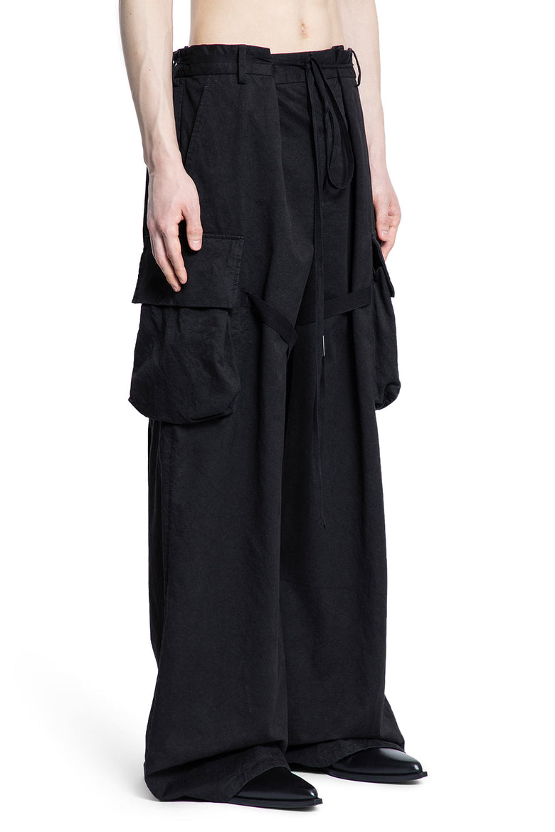 ANN DEMEULEMEESTER MAN BLACK TROUSERS