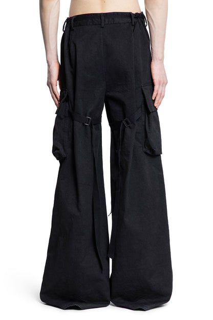 ANN DEMEULEMEESTER MAN BLACK TROUSERS