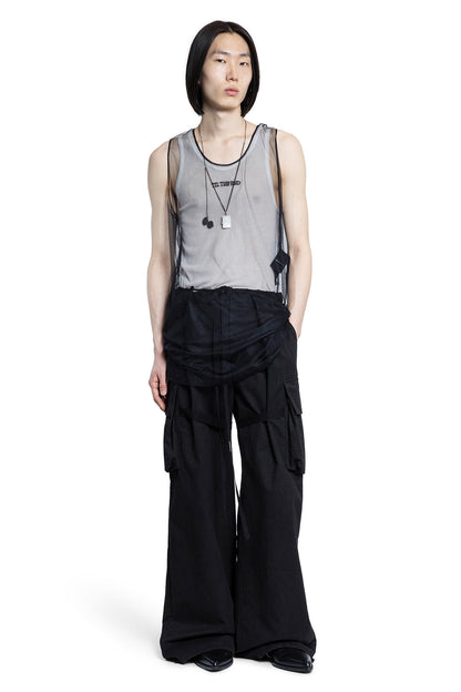 ANN DEMEULEMEESTER MAN BLACK TROUSERS