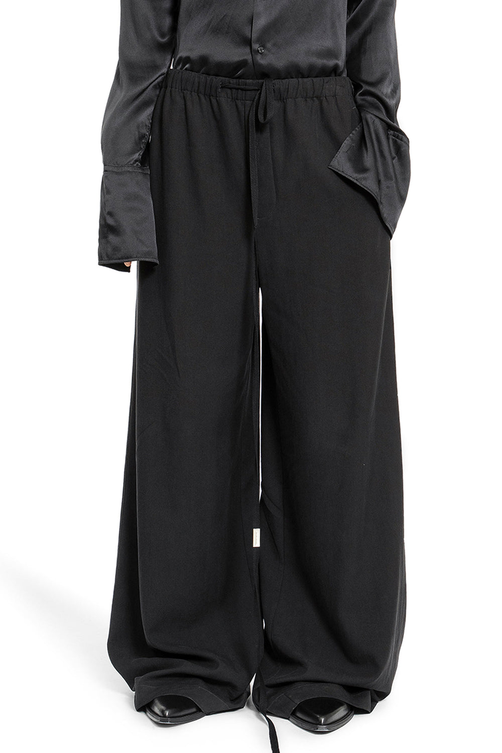 ANN DEMEULEMEESTER MAN BLACK TROUSERS