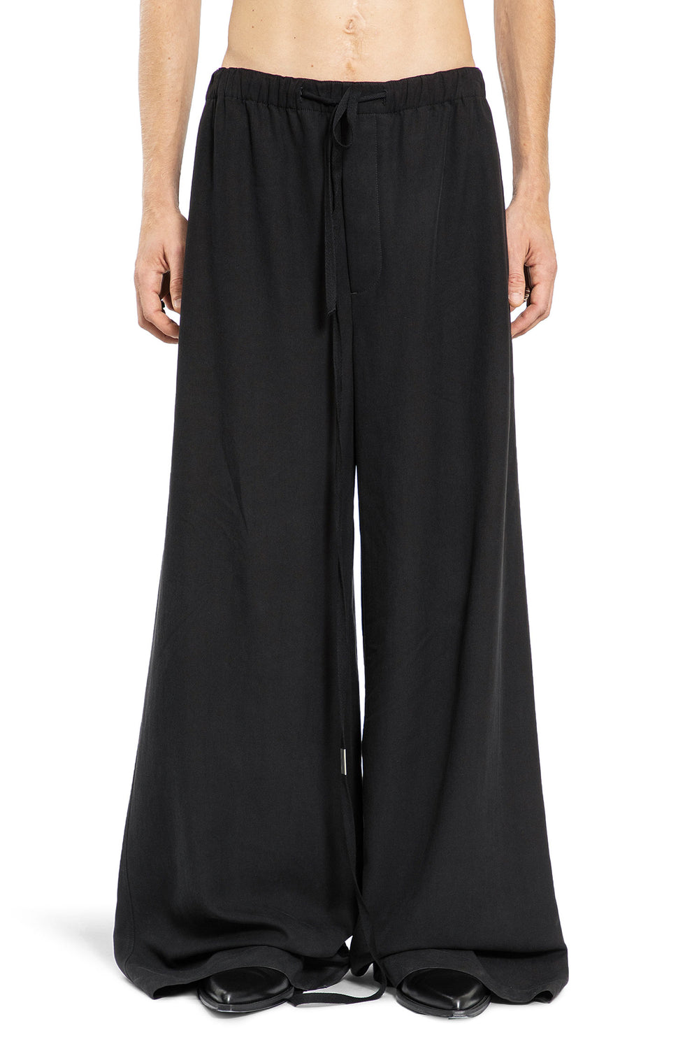 ANN DEMEULEMEESTER MAN BLACK TROUSERS