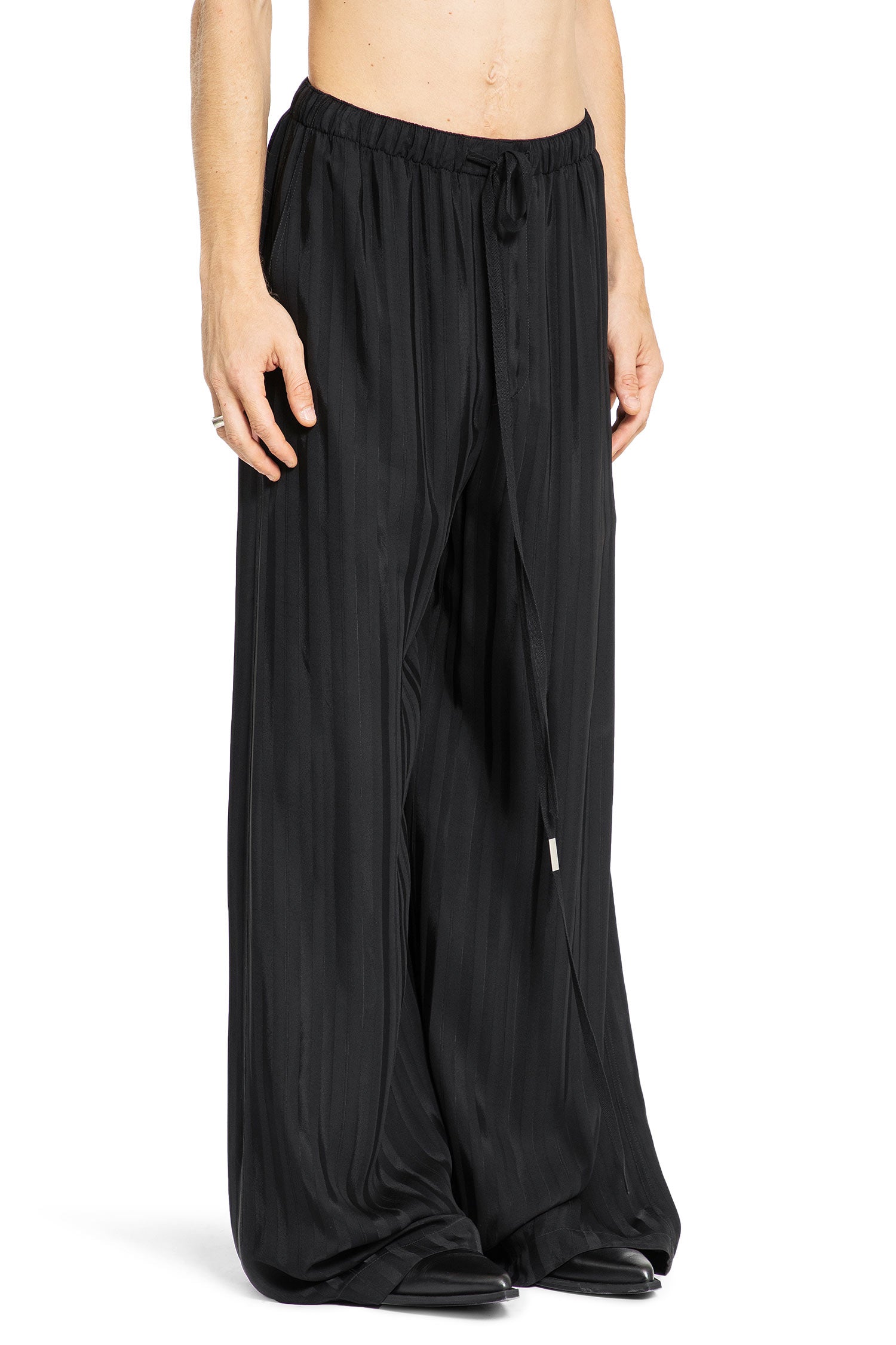 ANN DEMEULEMEESTER MAN BLACK TROUSERS