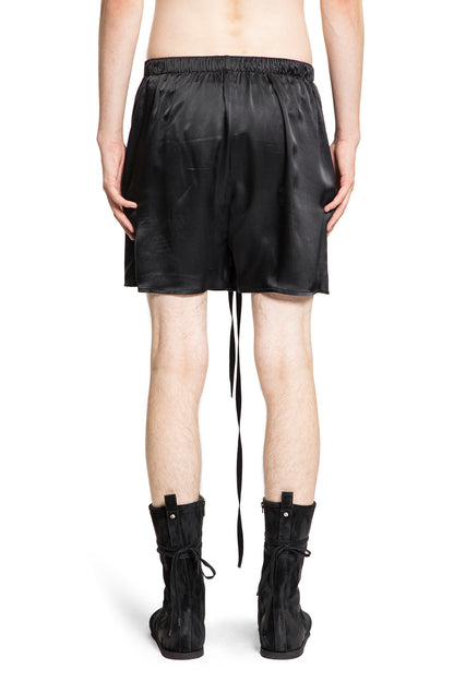 ANN DEMEULEMEESTER MAN BLACK SHORTS & SKIRTS