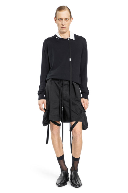 ANN DEMEULEMEESTER MAN BLACK KNITWEAR