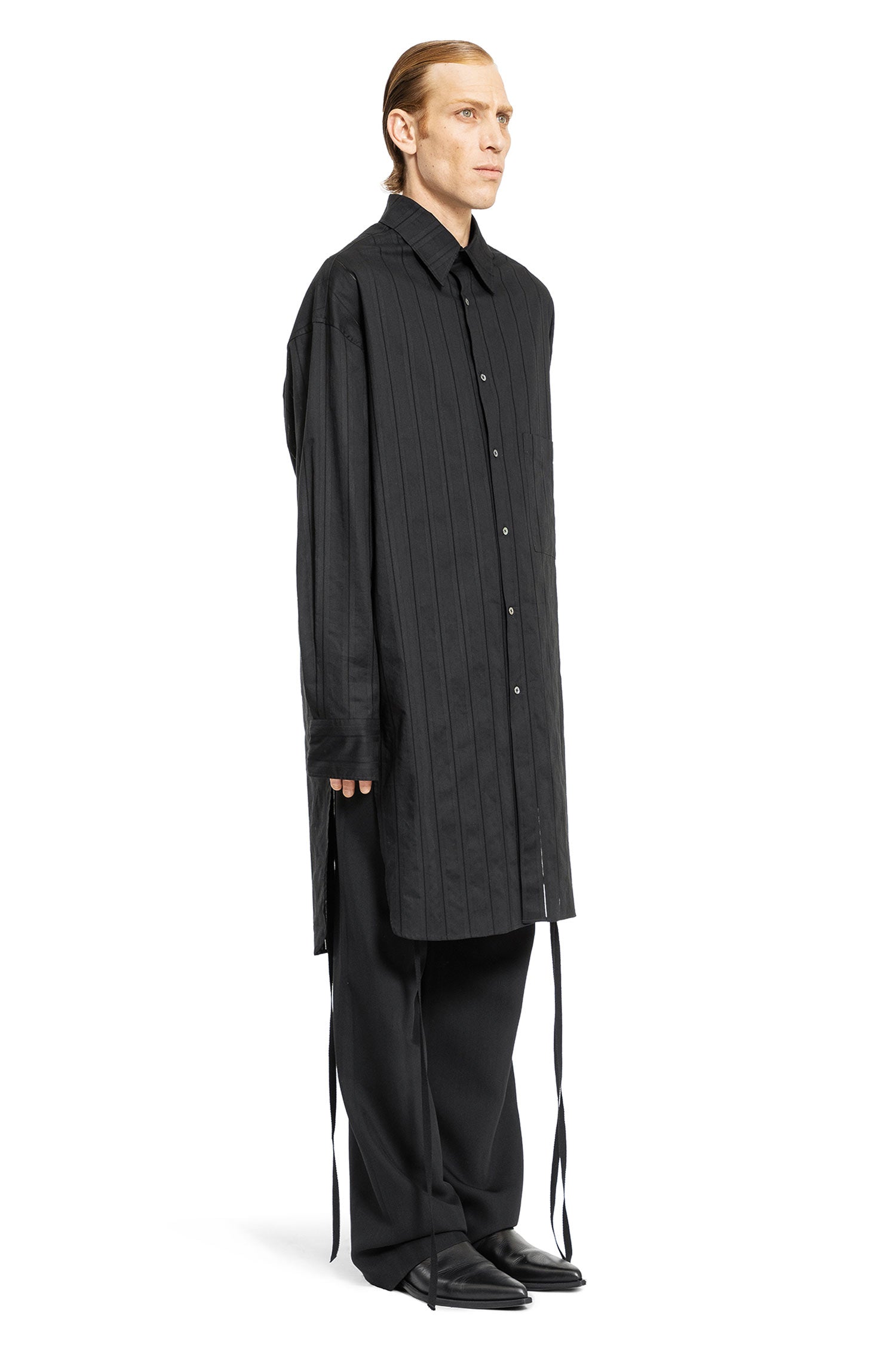 ANN DEMEULEMEESTER MAN BLACK SHIRTS