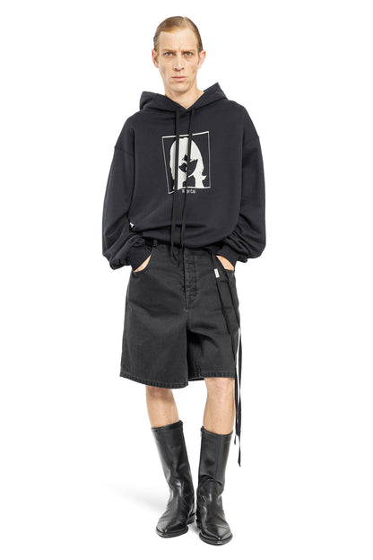 ANN DEMEULEMEESTER MAN BLACK SWEATSHIRTS