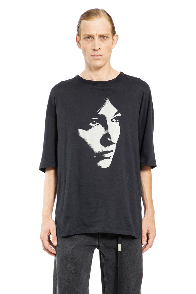 ANN DEMEULEMEESTER MAN BLACK T-SHIRTS & TANK TOPS