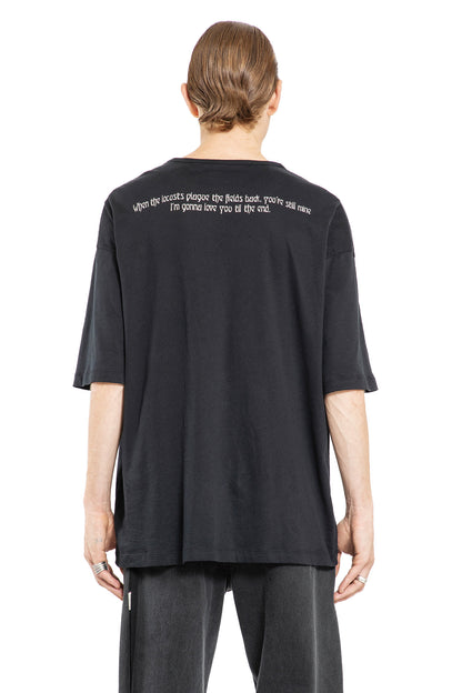 ANN DEMEULEMEESTER MAN BLACK T-SHIRTS & TANK TOPS