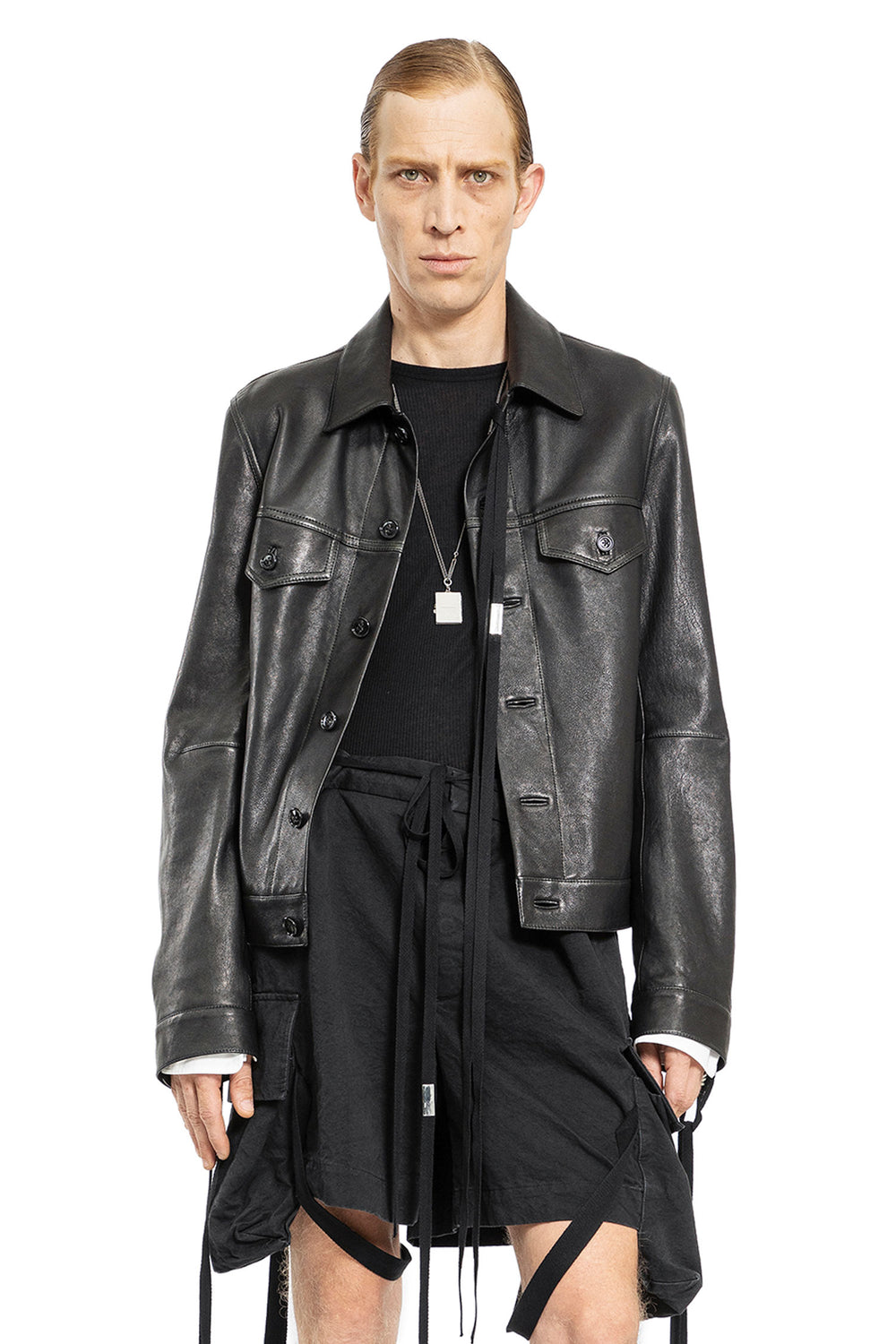 ANN DEMEULEMEESTER MAN BLACK JACKETS