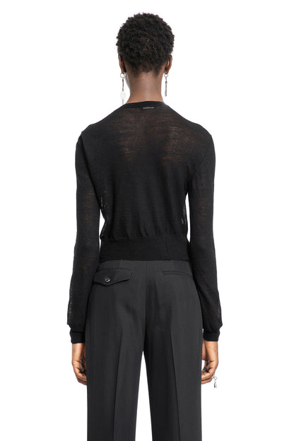 ANN DEMEULEMEESTER WOMAN BLACK KNITWEAR