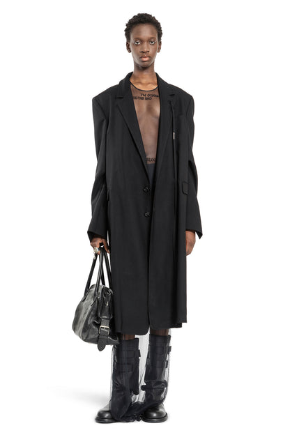 ANN DEMEULEMEESTER WOMAN BLACK DRESSES