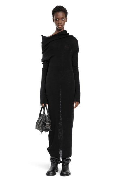 ANN DEMEULEMEESTER WOMAN BLACK DRESSES