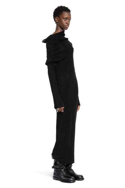 ANN DEMEULEMEESTER WOMAN BLACK DRESSES