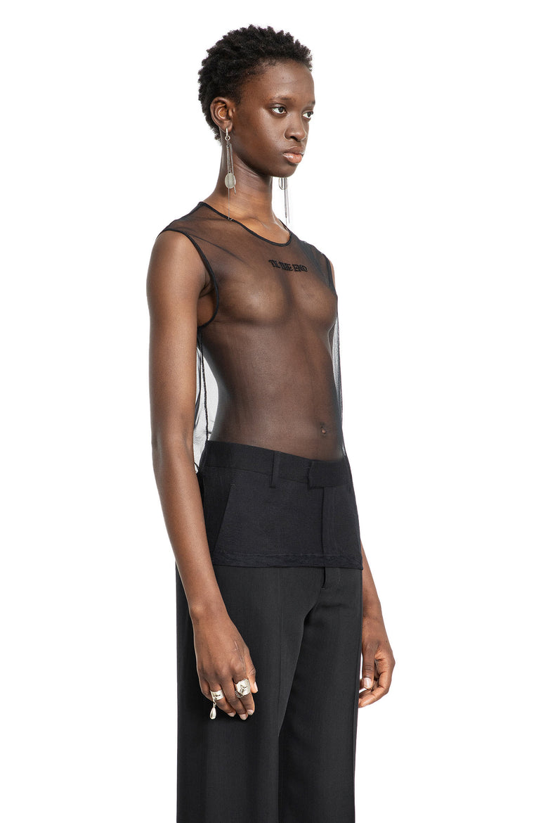 ANN DEMEULEMEESTER WOMAN BLACK TOPS