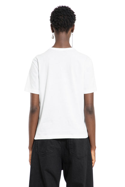 ANN DEMEULEMEESTER WOMAN WHITE T-SHIRTS & TANK TOPS