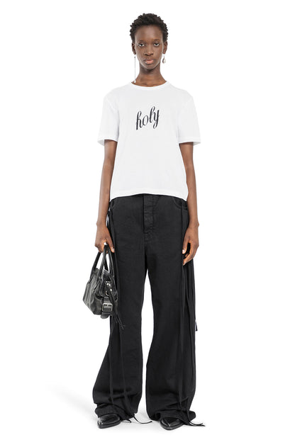 ANN DEMEULEMEESTER WOMAN WHITE T-SHIRTS & TANK TOPS