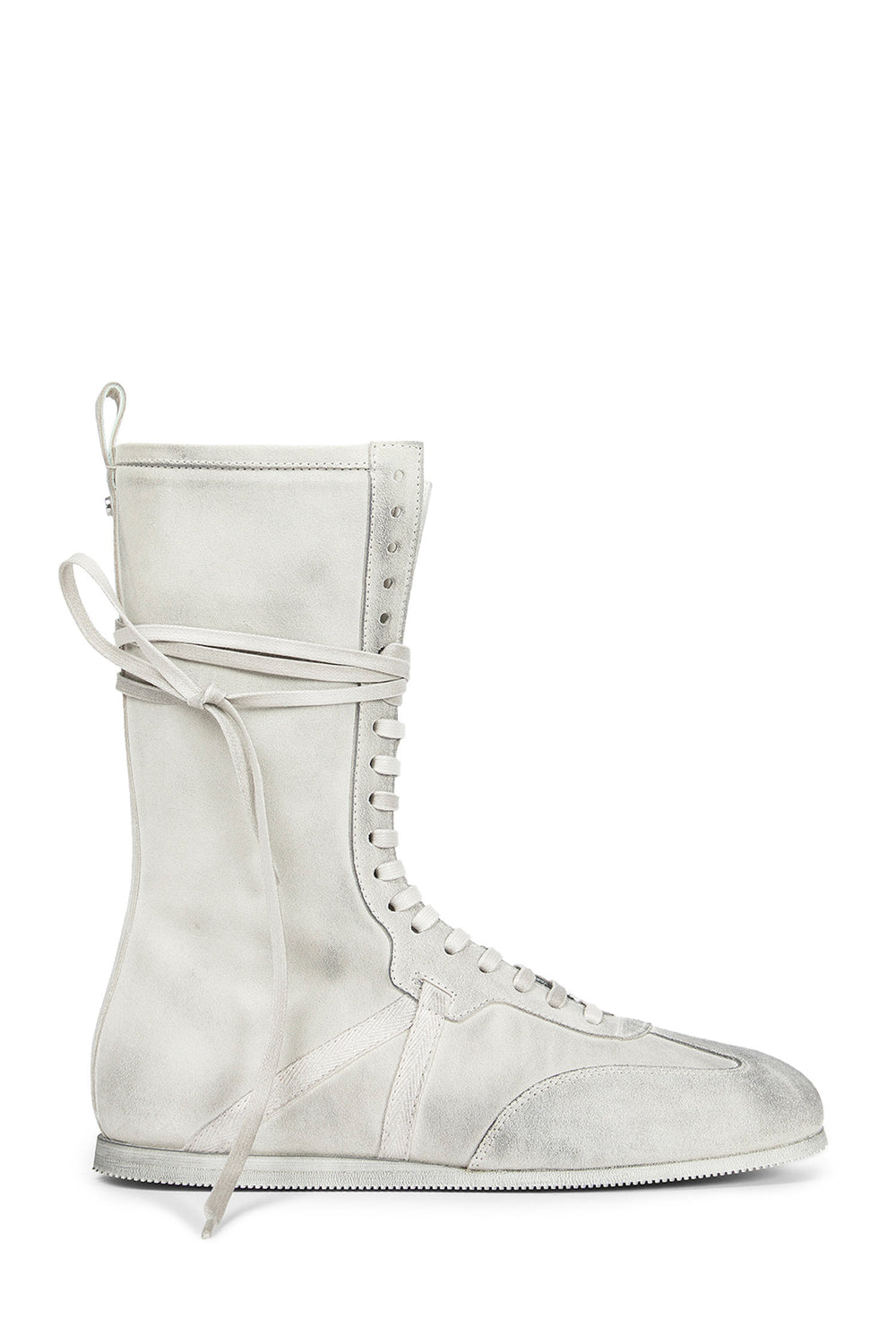 ANN DEMEULEMEESTER Fides Soft High-Top Boxing Sneakers woman