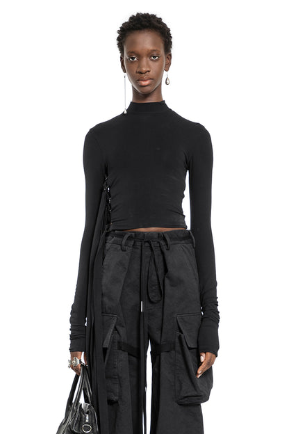 ANN DEMEULEMEESTER WOMAN BLACK TOPS