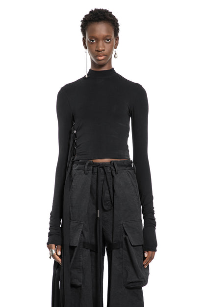 ANN DEMEULEMEESTER WOMAN BLACK TOPS