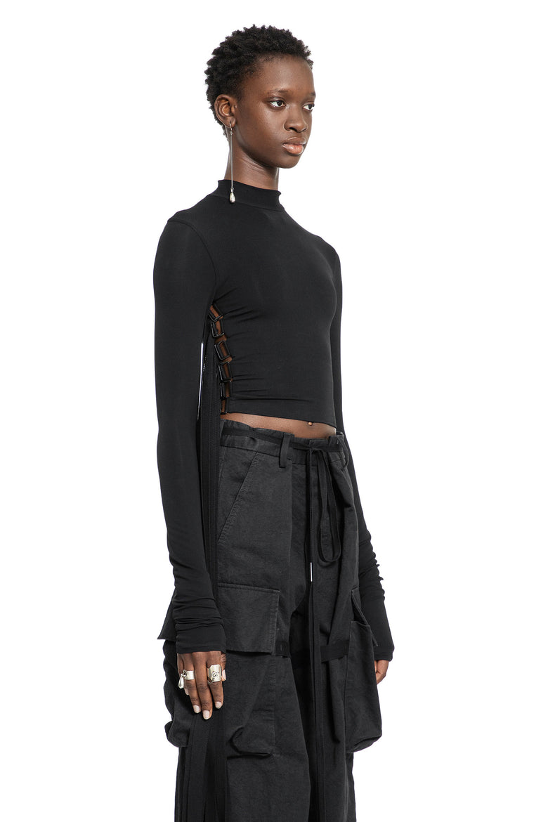 ANN DEMEULEMEESTER WOMAN BLACK TOPS