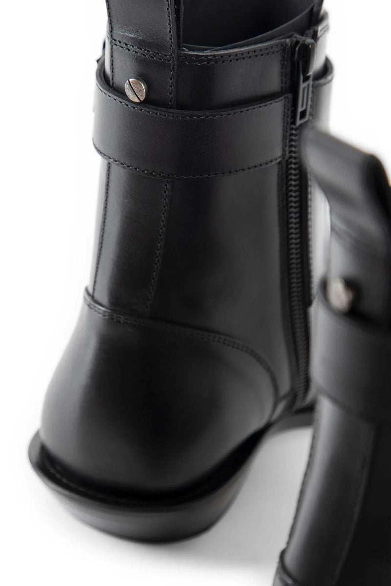 Efro Pointy Monkstrap Ankle Boots - Antonioli.eu