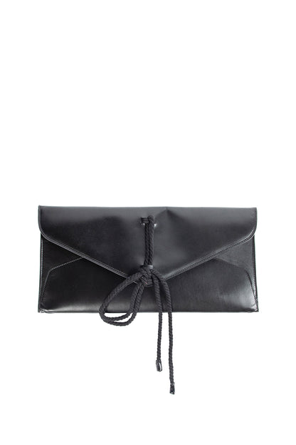 ANN DEMEULEMEESTER WOMAN BLACK CLUTCHES & POUCHES