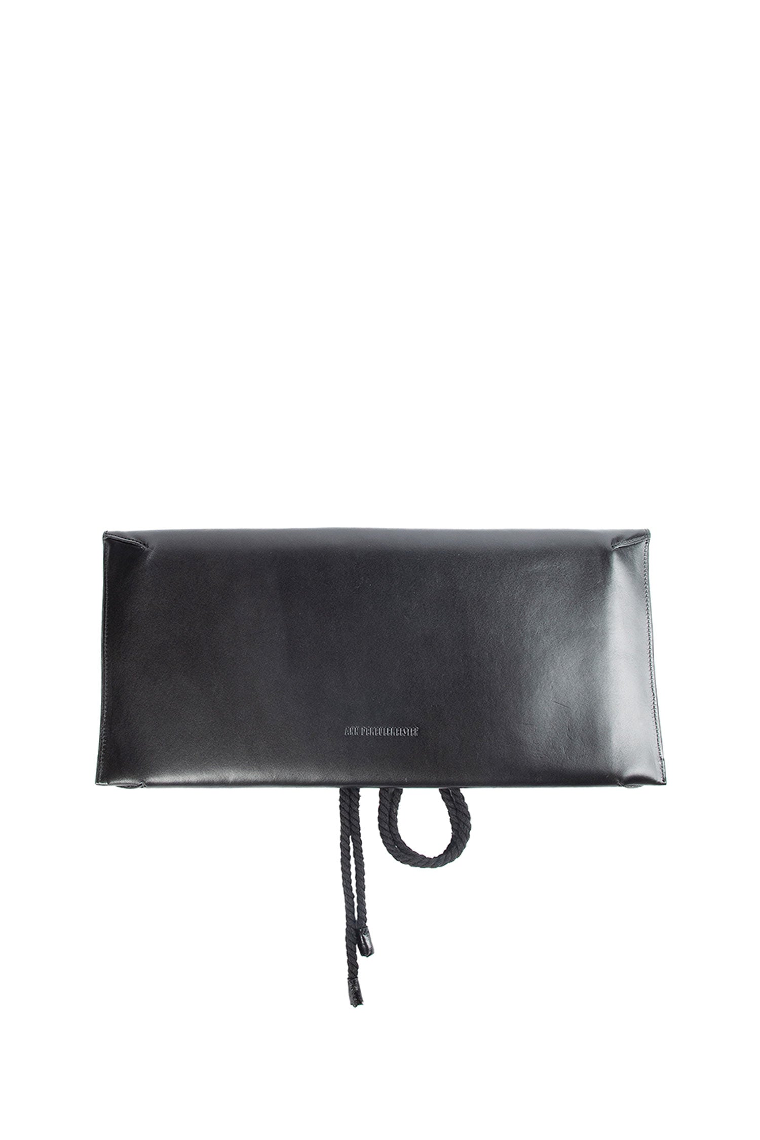 ANN DEMEULEMEESTER WOMAN BLACK CLUTCHES & POUCHES