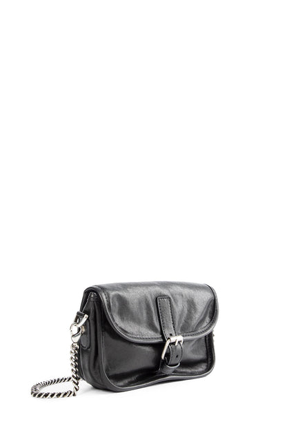 ANN DEMEULEMEESTER WOMAN BLACK CROSSBODY BAGS