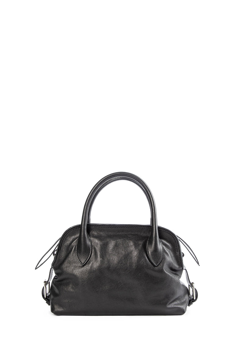 ANN DEMEULEMEESTER WOMAN BLACK TOP HANDLE BAGS